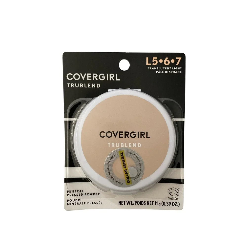 Covergirl TruBlend Mineral Pressed Powder Translucent Light L5-6-7 11g 0.39oz